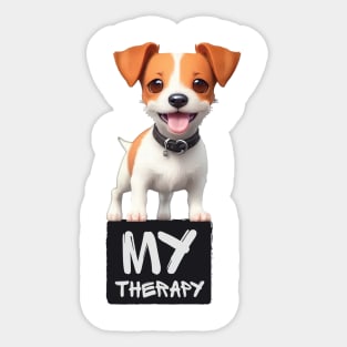 Just My Emotional Support Jack Russell Terrier Sticker